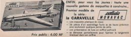 Avion Caravelle Air France. Maquette Solido. Monavac. Nouveauté 1961. - Publicités