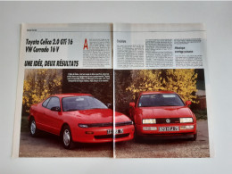 Toyota Celica / Volkswagen Corrado - Coupure De Presse Automobile - Voitures