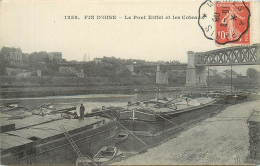 CONFLANS SAINTE HONORINE - Fin De L'oise, Le Pont Eiffel Et Les Coteaux, Péniches. - Péniches