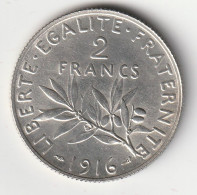 Semeuse 2 Franc Argent 1916 - Silver - - 2 Francs