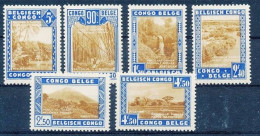 Congo Belge - 203/208 - Parcs Nationaux - 1938 - MH - Neufs
