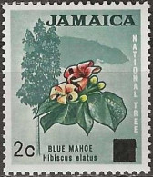 JAMAICA 1970 Blue Mahoe (tree) Surcharged - 2c. On 2d. - Red, Yellow And Green MNH - Jamaica (1962-...)