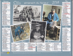 Almanach Du Facteur  2016 -  Paysanne Creusoise écossant Les Haricots - Affûtage De La Faux .... - Groot Formaat: 2001-...