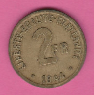 2 Francs - France Libre - Atelier De Gravure De Philadelphie - 1944 - 2 Francs