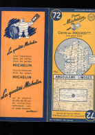 Carte MICHELIN N°72   Code 1952 Angoulème-Limoges     (M6422 /72A) - Callejero