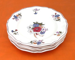 5 Assiettes Creuses Anciennes  Faïences De Sarreguemines   Modèle Agreste - Dishes