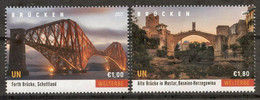 ONU Vienne 2021 - Unesco - Patrimoine Mondial "Waterways, Railways And Bridges" Détachés De Feuille ** - Unused Stamps