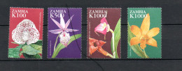 Zambia 1999 Orchids/Flowers/Blumen Stamps (Michel 885, 887, 889/90) MNH - Zambie (1965-...)