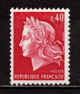 France N° 1536Bc**, N° Rouge -380-, Superbe, Cote 17,50 € - 1967-1970 Marianne Van Cheffer