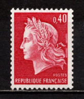 France N° 1536Bc**, N° Rouge -380-, Superbe, Cote 17,50 € - 1967-1970 Marianne (Cheffer)