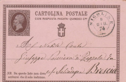 D 32 CP N. 2 Con Doppio Cerchio Con Losanga Di Nigoline 8 Giugno 1874 - Postwaardestukken