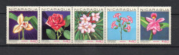 Nicaragua 1967 Set Orchids/Flowers/Blumen Stamps (Michel 1454/58) MNH - Nicaragua