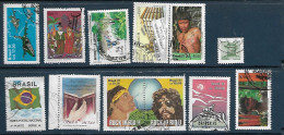 Brasil (Brazil) - 1991 - Set 11 Stamps: Used, Hinged (#10) - Oblitérés