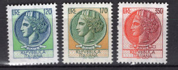 Y0712 - ITALIA Ss N°1395/97 - ITALIE Yv N°1324/26 ** - 1971-80: Mint/hinged