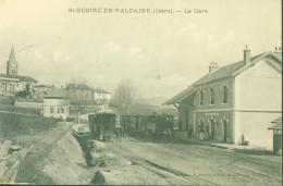 CPA CP [38] Isère > Saint-Geoire-en-Valdaine La Gare YT 137 CAD 1911 - Saint-Geoire-en-Valdaine