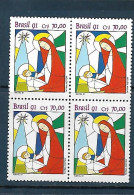 Brasil (Brazil) - 1991 - Block Of 4: Christmas - Yv 2047 - Cristianismo