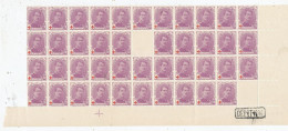 TIMBRE STAMP ZEGEL BELGIQUE  EXEPTIONNELLE PLANCHE DE 42 X LE No 131 AVEC GOMME  XX - ...-1930