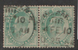 India  1906  SG 149   1/2a    Fine Used  Pair - 1902-11 Roi Edouard VII