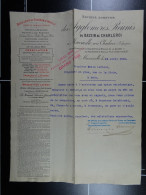 S.A. Des Agglomérés Réunis Du Bassin De Charleroi à Marcinelle Distillerie De Goudron Et Houille 1906  /52/ - Profumeria & Drogheria