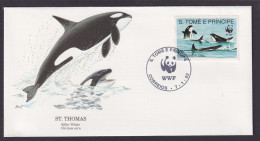 St. Thomas Amerikanische Jungferninseln Fauna Schwertwal Zahnwal Künstler Brief - Britse Maagdeneilanden