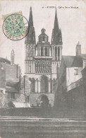 FRANCE - Angers - église Saint Maurice - Vue Générale De L'église - Vue De L'extérieur - Carte Postale Ancienne - Angers