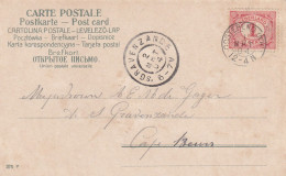 Ansicht 1 Mrt 1904 Oosteren (NH) (hulpkantoor Kleinrond)  Naar 's Gravenzande (grootrond) - Poststempel