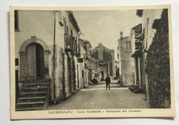 LAURENZANA - CORSO GARIBALDI E SANTUARIO DEL CARMINE   - VIAGGIATA FG - Potenza