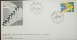 Brasil (Brazil) - 1990 - FDC: Quality And Producticity Program - Yv 2102 - Factories & Industries