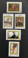 MADAGASCAR 1986 - NEUF**/MNH - Série Complète Mi 1020 / 1024 - YT 771 / 775 - PAINTERS PEINTRES RUSSES - Madagascar (1960-...)