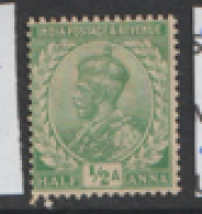 India  1911  SG 156   1/2a Emerald  Fine Used - 1902-11 Koning Edward VII