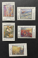 MADAGASCAR 1985 - NEUF**/MNH - Série Complète Mi 991 / 995 - YT 749 / 753 - PEINTRES MONET VAN GOGH - Madagascar (1960-...)