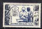 Inde N° 254 XX  Au Profit Des Oeuvres Sciales De La France D'Outre-Mer Sans Charnière , TB - Ungebraucht