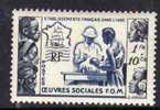 Inde N° 254 XX  Au Profit Des Oeuvres Sciales De La France D'Outre-Mer Sans Charnière , TB - Unused Stamps