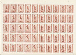 TIMBRE STAMP ZEGEL BELGIQUE  EXEPTIONNELLE 8 PLANCHES DE 50 X LA SERIE 615-622 TBE AVEC GOMME  XX - ...-1930