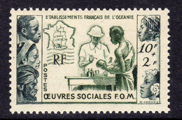 Océanie N° 201 X  Au Profit Des Oeuvres Sociales De La France D'Outre-mer, Trace De Charnière Sinon TB - Unused Stamps