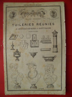 PUB 1884 - Tuilerie Bourgogne 71 Montceau-les-Mines & St-Vallier, Tuiles Briques Arnaud St Henri 13 Marseille - Publicités