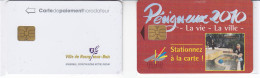 Lot De 2 Cartes De Stationnement De PERIGUEUX Et ROSNY S/BOIS - PIAF Parking Cards