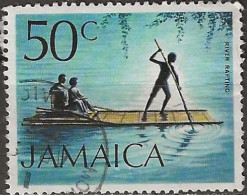 JAMAICA 1972 River Rafting - 50c Multicoloured FU - Jamaica (1962-...)