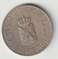 LUXEMBOURG 1962: 5 Francs, KM 51 - Luxemburgo