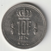 LUXEMBOURG 1974: 10 Francs, KM 57 - Luxemburg