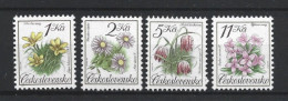 Ceskoslovensko 1991 Flowers Y.T. 2898/2901 ** - Neufs