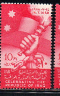 UAR EGYPT EGITTO 1958 ESTABLISHMENT OF REPUBLIC OF IRAQ 10m MH - Unused Stamps