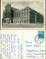 Ansichtskarte Frankfurt (Oder) Straßenpartie - Rathaus 1955 - Frankfurt A. D. Oder