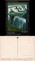 Postcard Gullfoss THE GOLDEN WATERFALL Gullfoss Iceland Islande 1980 - Islandia