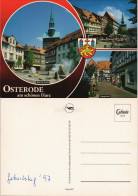 Osterode (Harz) Mehrbildkarte Mit Kirche, Kornmarkt Und Waagestraße 1997 - Osterode