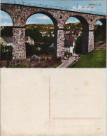 Ansichtskarte Sebnitz Bahnviadukt - Stadt 1913 - Sebnitz