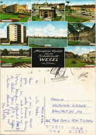 Wesel Mehrbild-AK Mit Berliner Tor, Bahnhof, City-Hochhaus, Realschule Uvm. 1980 - Wesel