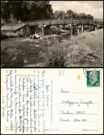 Ansichtskarte Zehdenick Holzbrücke, Floß - Flußpartie 1960 - Zehdenick