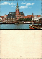 Ansichtskarte Leer (Ostfriesland) Hafen, Rathaus Und Waage 1975 - Leer