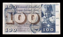 Suiza Switzerland 100 Francs 1964 Pick 49f(1) Mbc Vf - Svizzera